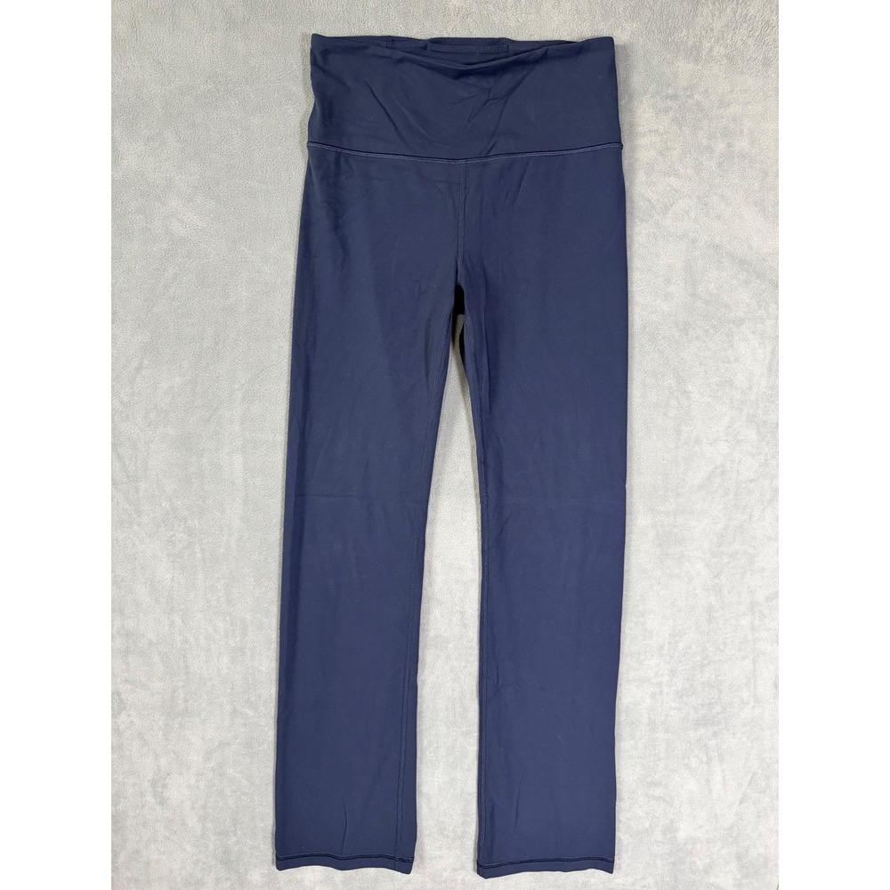 Womens Athleta Elation Straight Leg Leggings Navy Blue Size Small